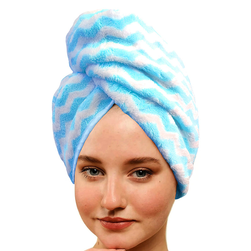 Buy Neriah High Absorbent Hair Towel - Blue Hair Wraps from Vaaree