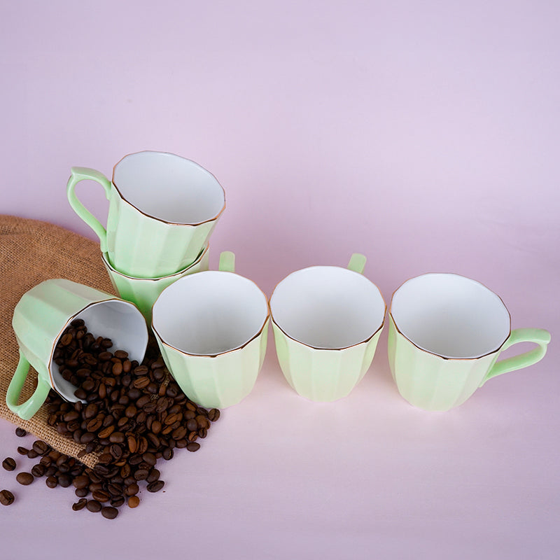 Mug & Tea Cup - Ereva Mint Mug (200 ML) - Set Of Six