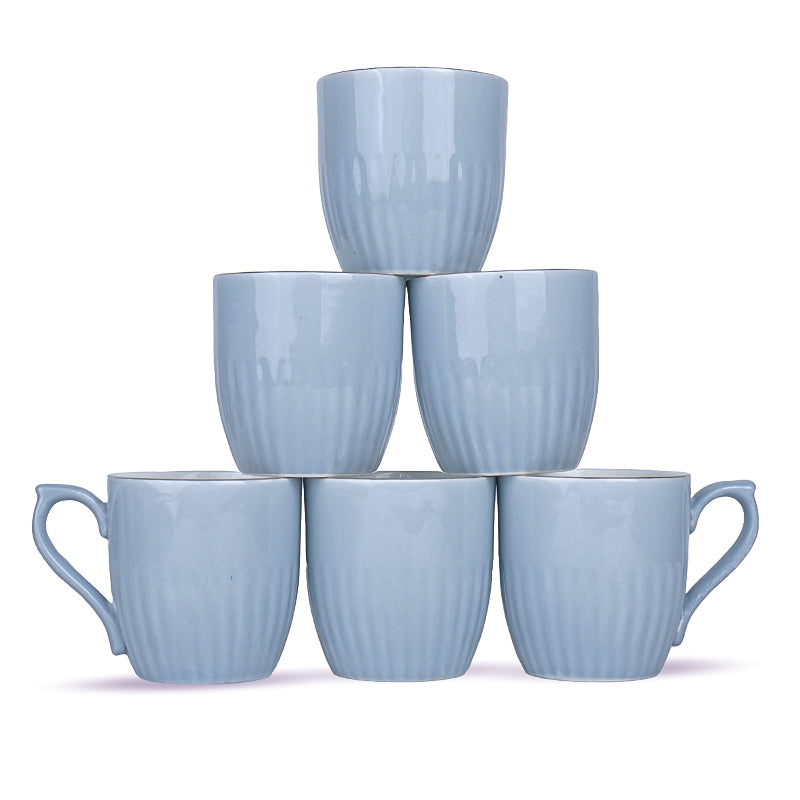 Buy Glimo Grey Mug (200 ML) - Set Of Six Mug & Tea Cup from Vaaree