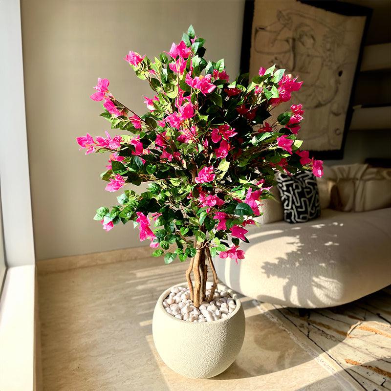 Buy Faux Bougainvillea Tree - 4 Feet Artificial Plants from Vaaree