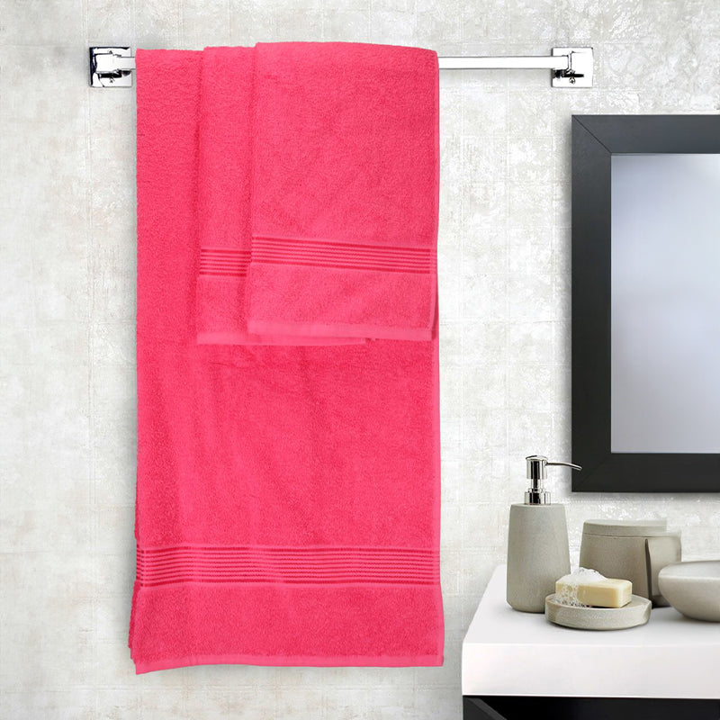 Buy Eva Quick Dry Towel Combo (Pink) - Three Piece Set Towel Sets from Vaaree