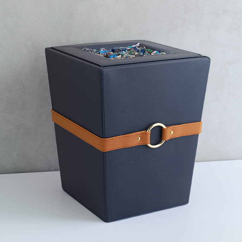 Dustbin - Arbo Vegan Leather Dustbin - Blue