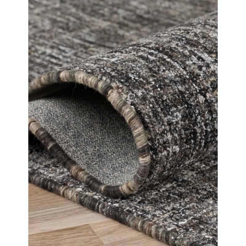 Buy Osman Hand Tufted Rug - Black & Brown Rugs from Vaaree