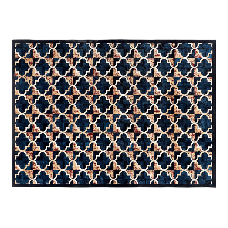 Buy JosephIan Anti Skid Carpet - Dark Blue Carpet from Vaaree