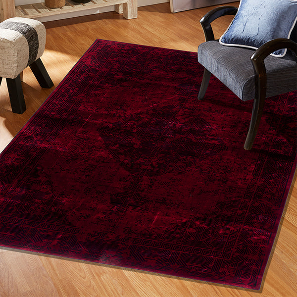 Buy Swanhil Ethnic Anti-Skid Carpet - Red Carpet from Vaaree