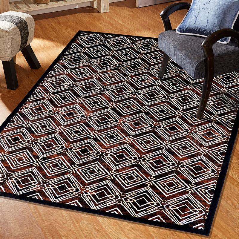 Buy Yvonne Anti Skid Carpet - Black & Brown Carpet from Vaaree