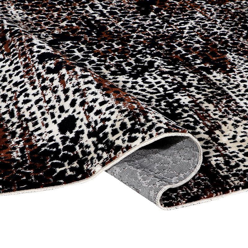 Buy Rieva Anti Skid Runner Rug - Black & Brown Runner Rug from Vaaree