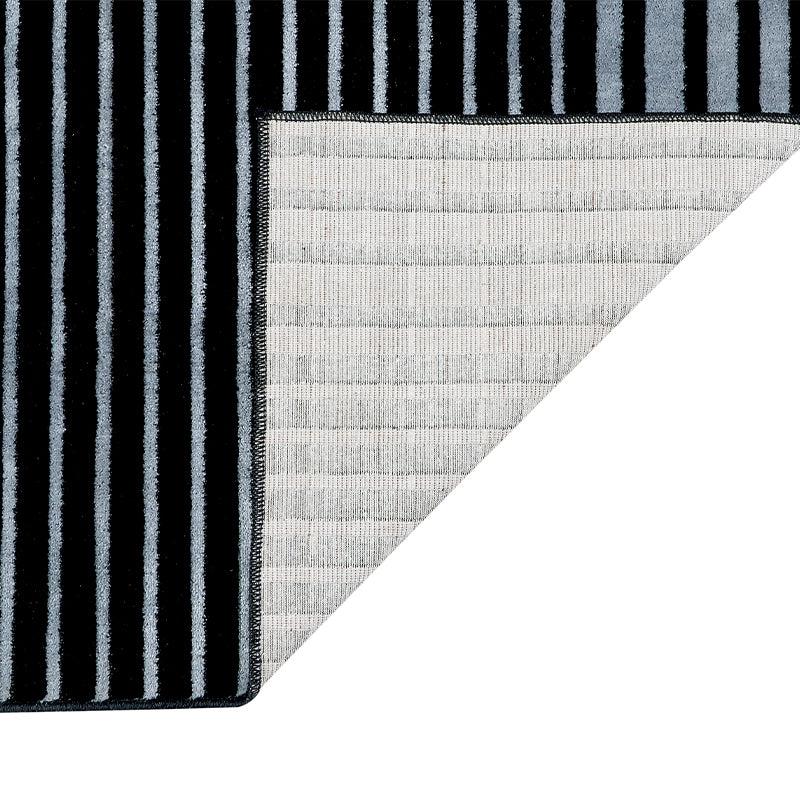 Buy Icaria Anti Skid Rug - Grey & Black Rugs from Vaaree