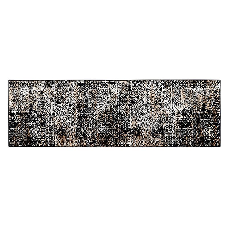 Buy Alda Anti Skid Runner Rug - Black & Brown Runner Rug from Vaaree