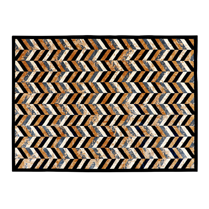 Buy Josette Anti Skid Carpet - Black & Brown Carpet from Vaaree