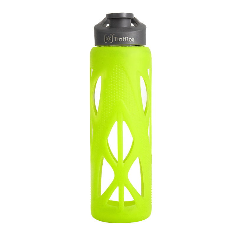 Bottle - Wego Glass Bottle With Silicon Sleeve (750 ML) - Atomic Green