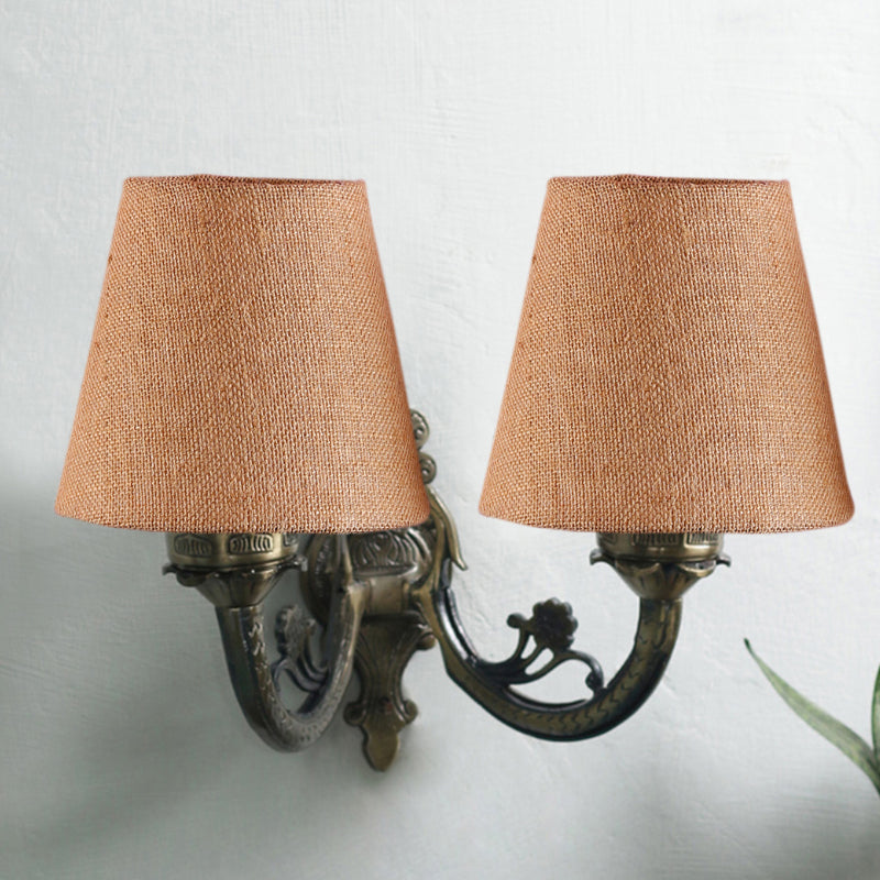 Wall Lamp - Vintage Conical Duo Wall Lamp - Beige