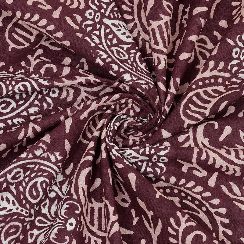 Buy Nimisha Floral Bedsheet - Maroon Bedsheets from Vaaree