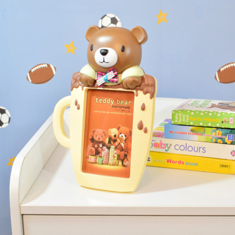 Buy Teddy Sip Kids Photo Frame - Brown Photo Frames from Vaaree