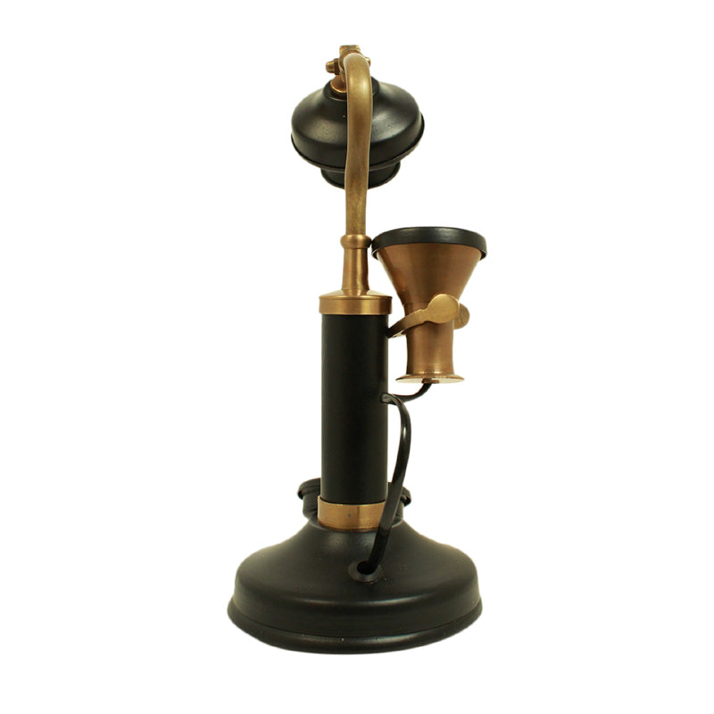 Buy Roma Antique Telephone Showpiece - Antique Gold & Black Showpieces from Vaaree