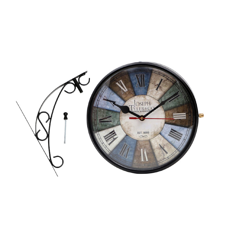 Buy Color Block Double Sided Station Clock Wall Clock from Vaaree