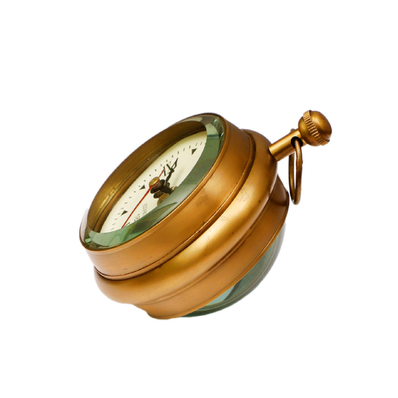 Buy Seima Brass Table Clock Table Clock from Vaaree