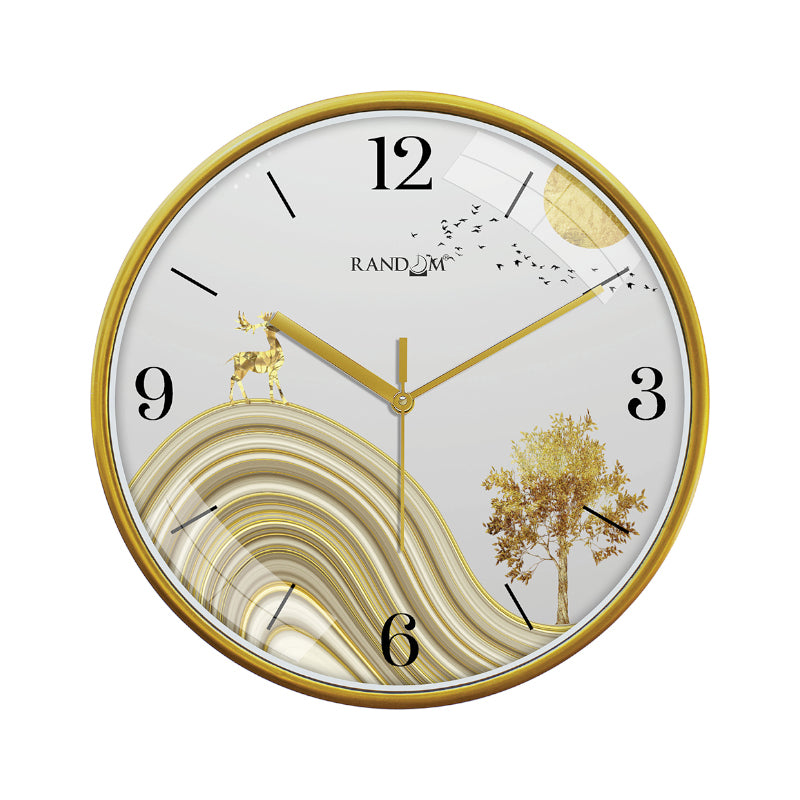 Wall Clock - Golden Mirage Wall Clock