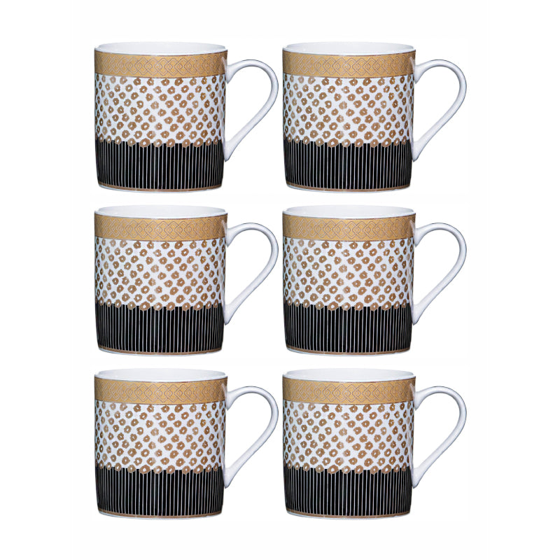 Mug & Tea Cup - Giselle Charm Mug (210 ML) - Set Of Six