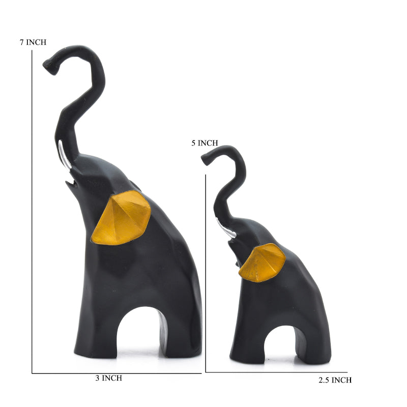 Buy Tusker Joy Showpiece - Set Of Two Showpieces from Vaaree