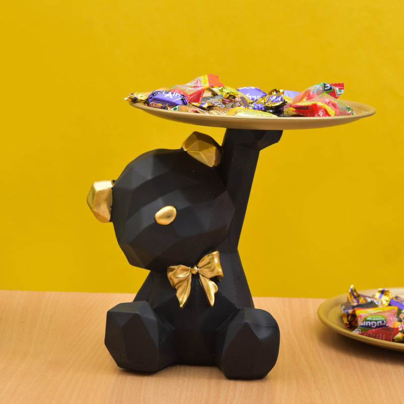 Buy Mr Teddy Showpiece - Black Showpieces from Vaaree