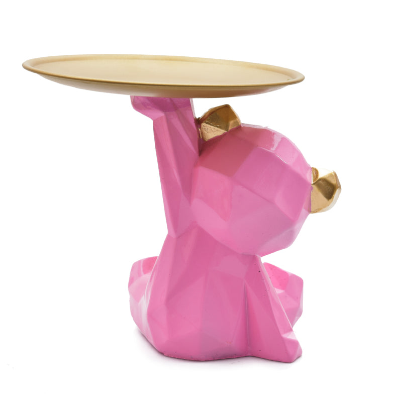 Buy Mr Teddy Showpiece - Pink Showpieces from Vaaree