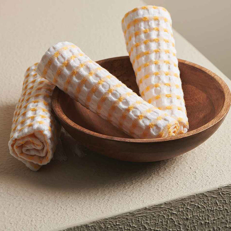 Buy Resho Waffle Towel Combo (Melon) - Four Piece Set Towel Sets from Vaaree