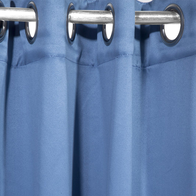 Buy Nigel Blackout Curtain - Blue Curtains from Vaaree