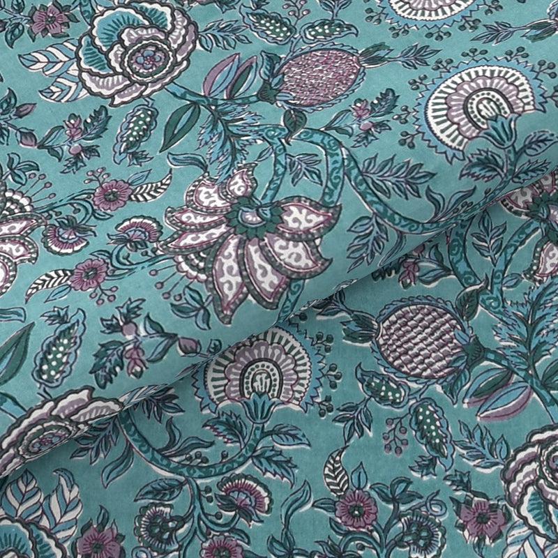 Buy Baxter Floral Bedsheet - Green Bedsheets from Vaaree