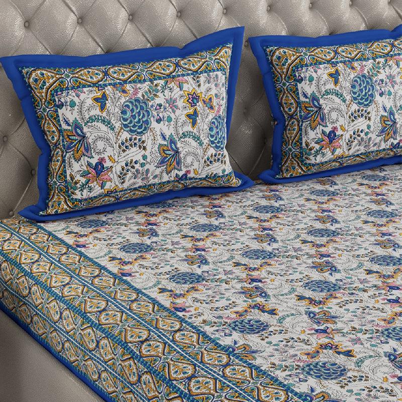 Buy Toria Mandala Bedsheet - Blue & Green Bedsheets from Vaaree