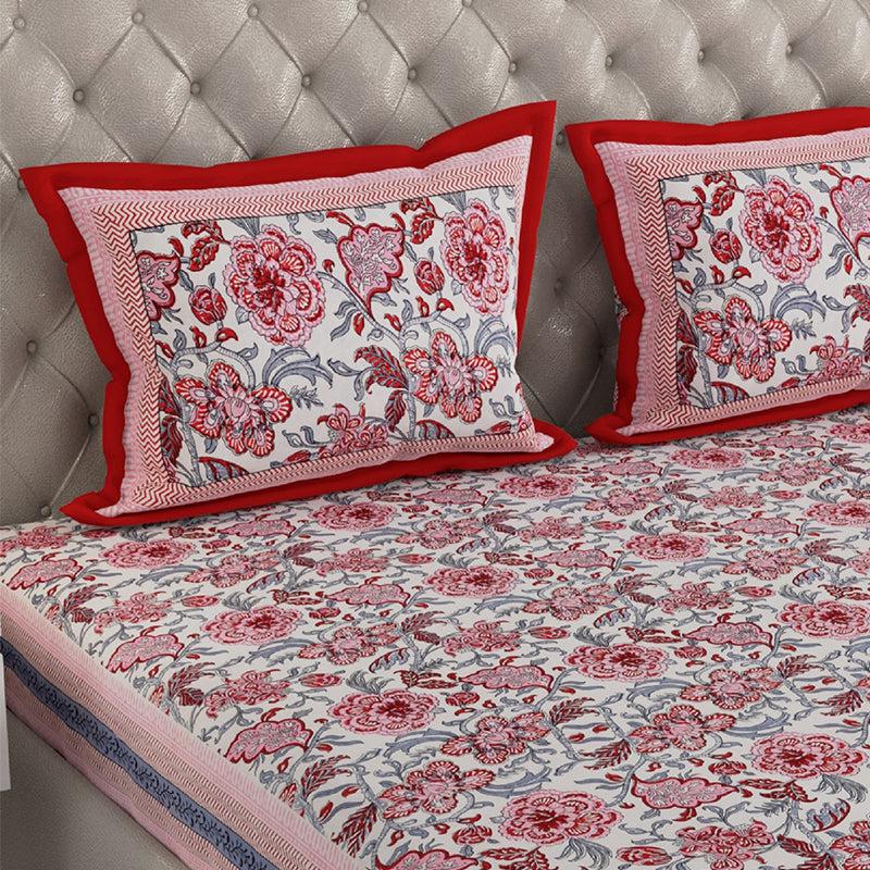 Buy Jadia Floral Bedsheet - Pink Bedsheets from Vaaree