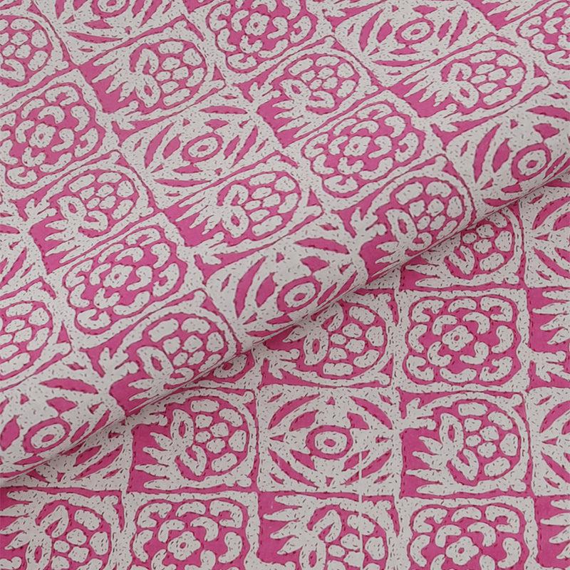 Buy Gulshan Printed Bedsheet - Pink Bedsheets from Vaaree