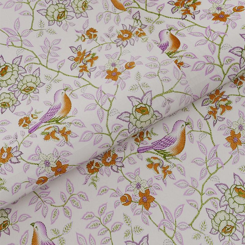 Buy Radhika Printed Bedsheet - White Bedsheets from Vaaree