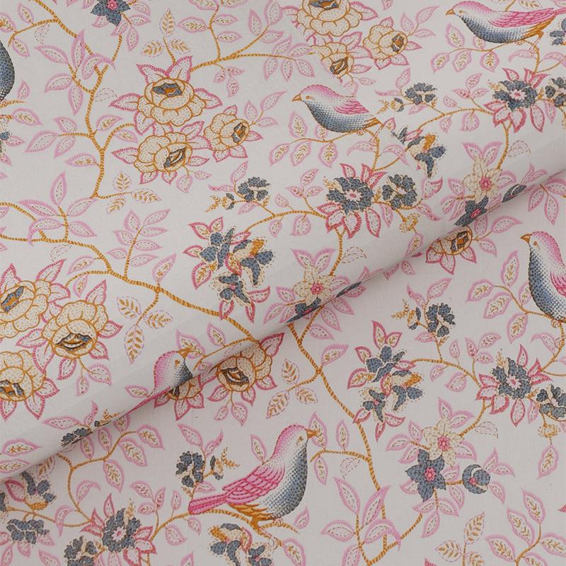 Buy Radhika Printed Bedsheet - Pink Bedsheets from Vaaree