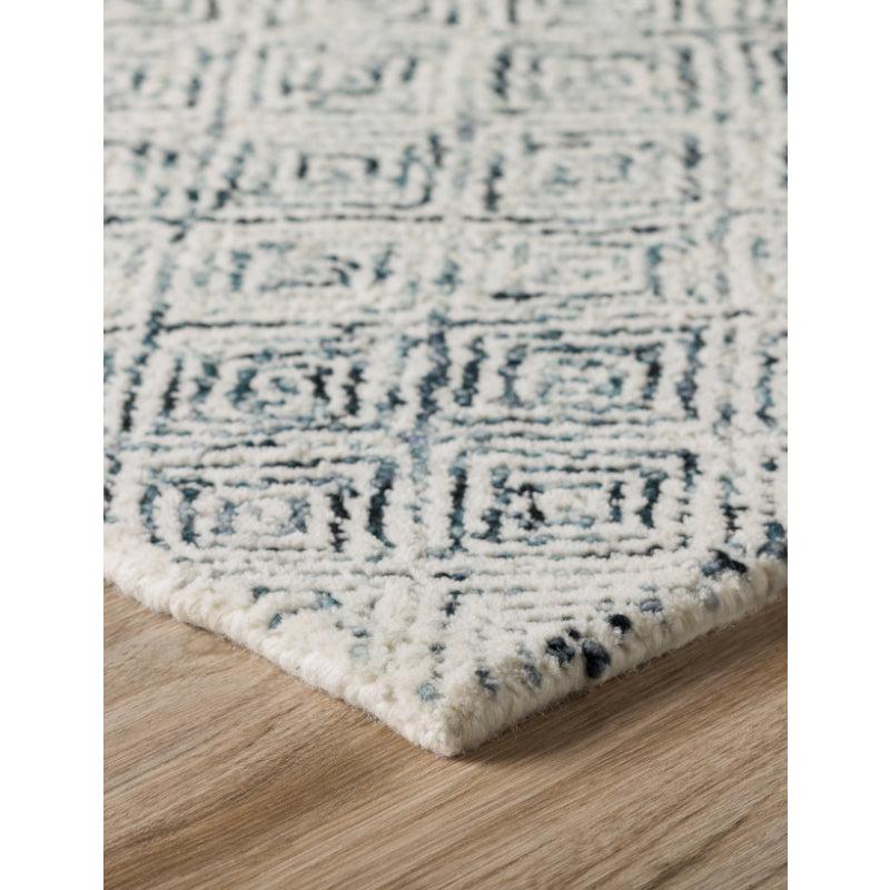 Buy Timeless Textures Hand Tufted Rug - Charcoal & White Rugs from Vaaree