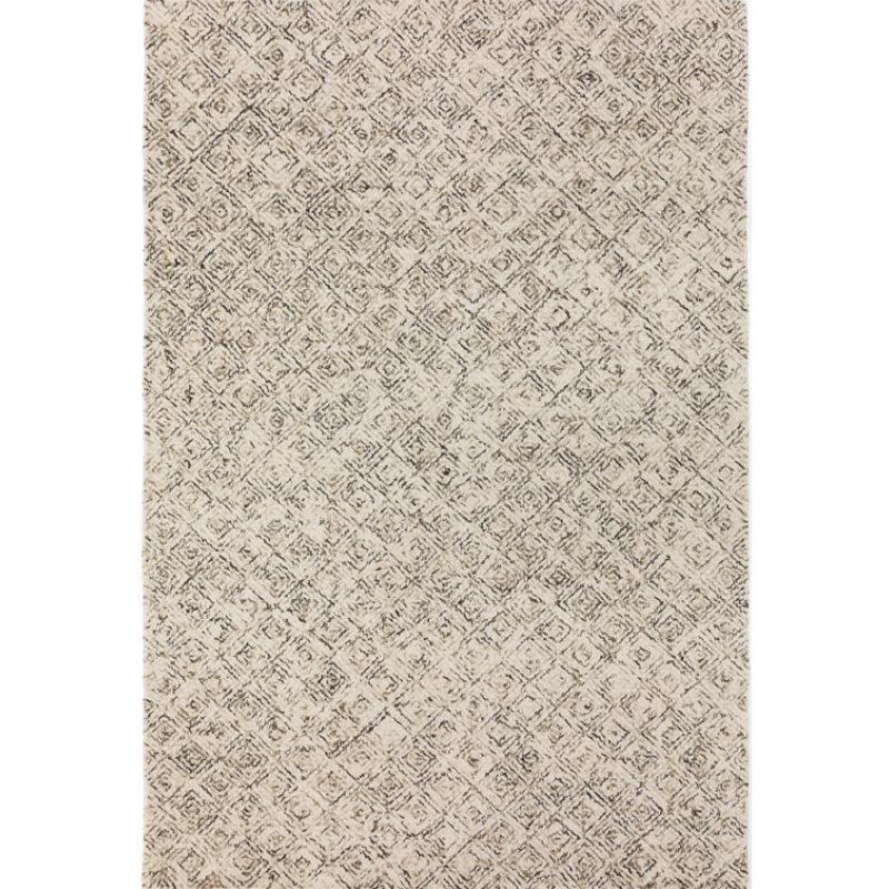 Buy Timeless Textures Hand Tufted Rug - Brown & White Rugs from Vaaree