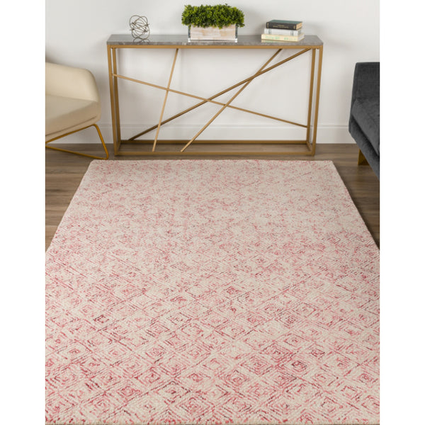 Rugs - Timeless Textures Hand Tufted Rug - Pink & White