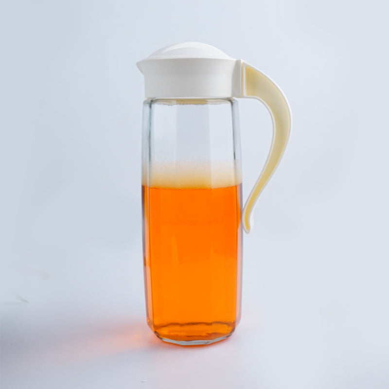 Jug - Domana Fersha Transparent Jug With White Lid - 1600 ML