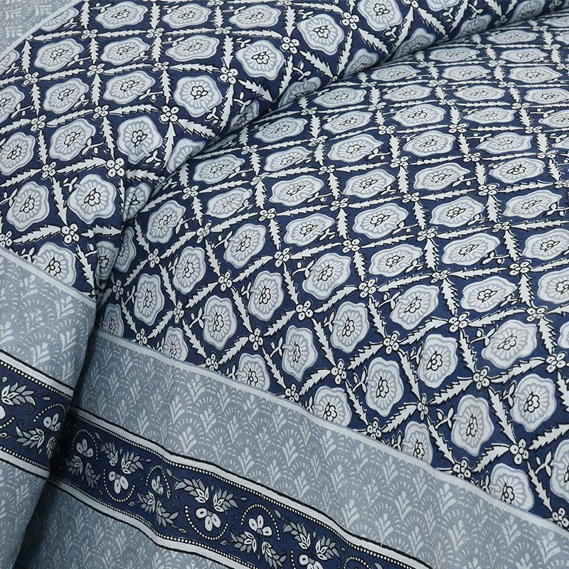 Buy Opala Printed Bedsheet - Blue Bedsheets from Vaaree