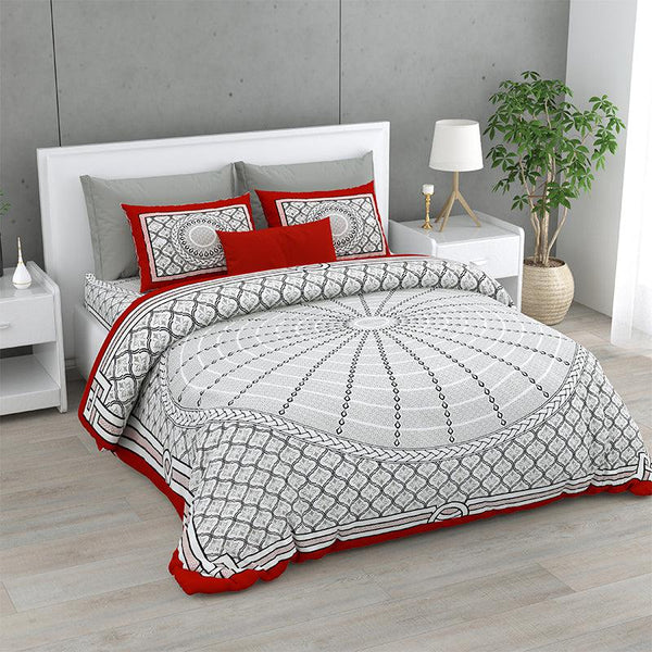 Buy Riviera Printed Bedsheet - Off White Bedsheets from Vaaree