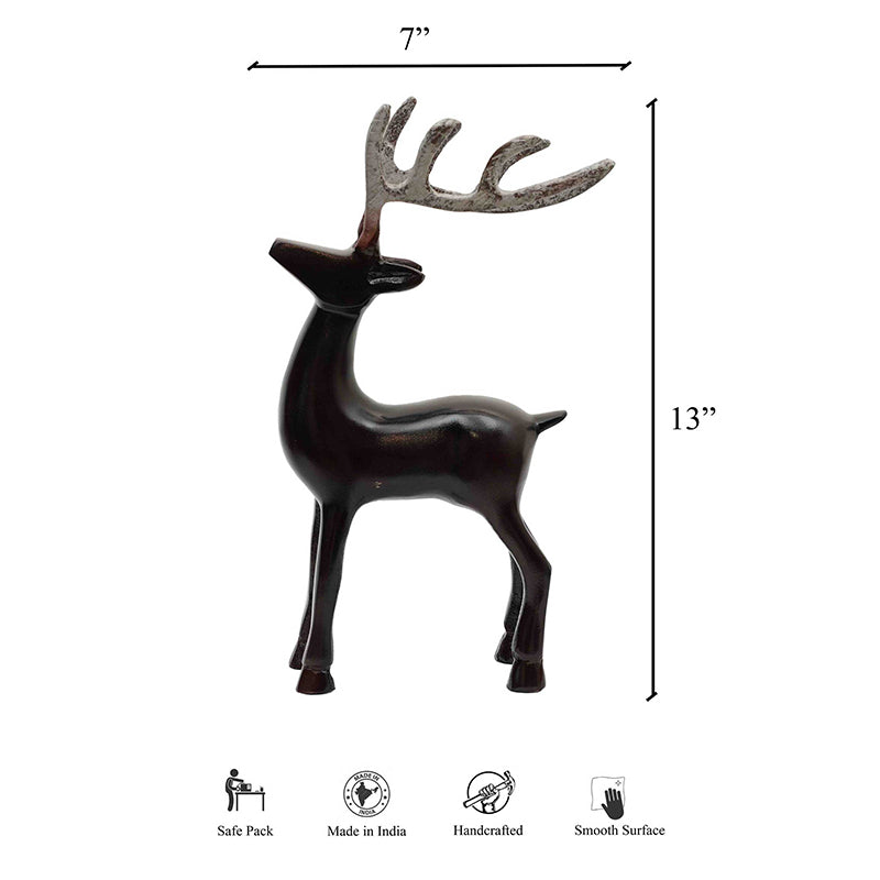 Buy Estrella North Pole Deer Showpiece Showpieces from Vaaree