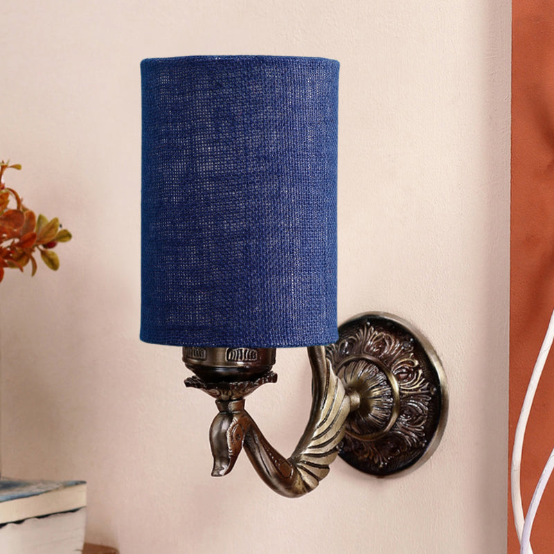 Wall Lamp - Amro Retro Cylindrical Wall Lamp - Blue