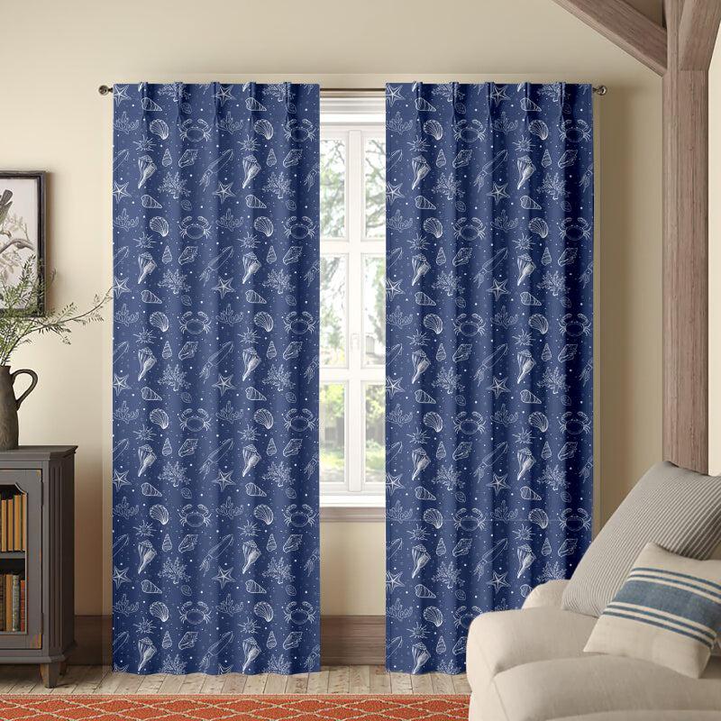 Buy Sea Side Double Pinch Pleat Short Width Curtain Curtains from Vaaree