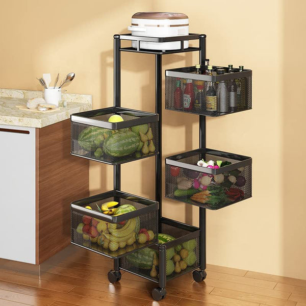 Buy Tidy Mate Five Layer Corner Storage Rack With Wheels Racks from Vaaree