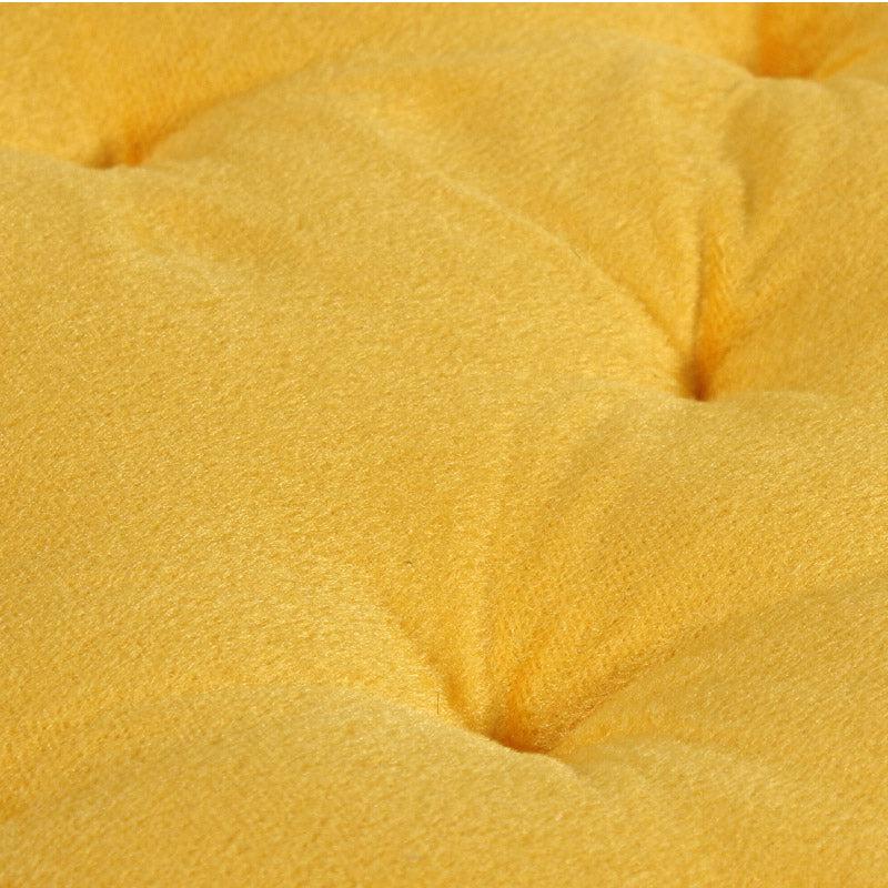 Floor Cushions - Roe Velvet Floor Cushion - Yellow