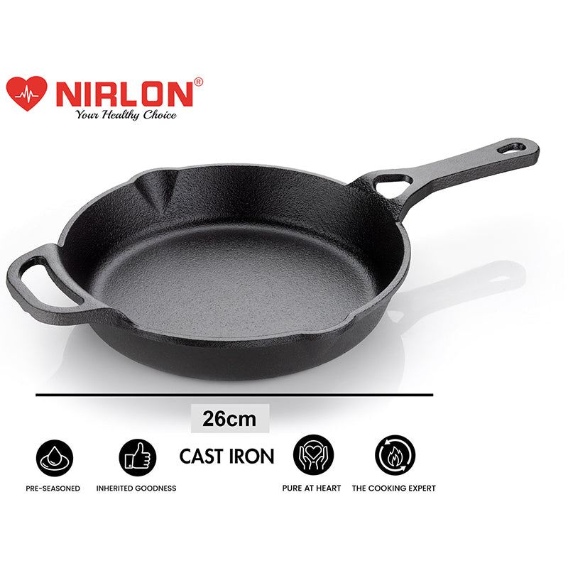 Buy Nirlon Cast Iron Frying Pan Frying Pan from Vaaree