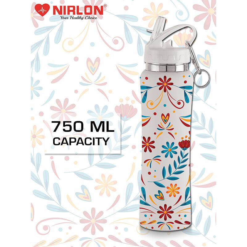 Buy Stella Flora Sipper Water Bottle (White) - 750 ML Sipper from Vaaree