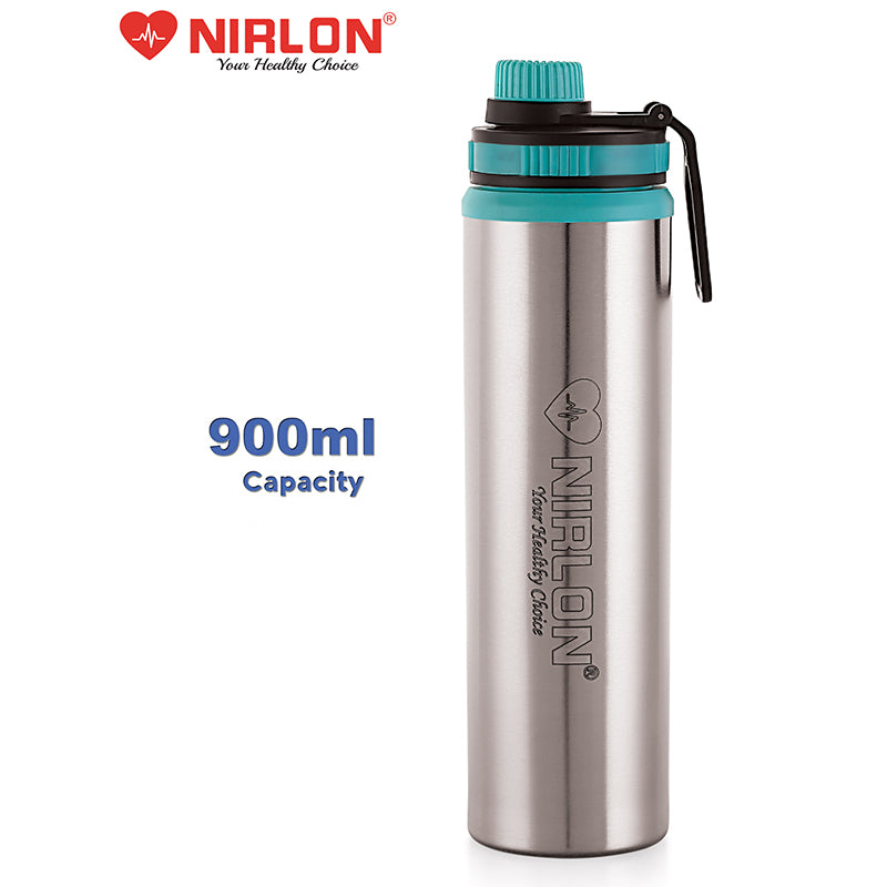 Buy Solene Stainless Steel Water Bottle (Blue) - 900 ML Bottle from Vaaree