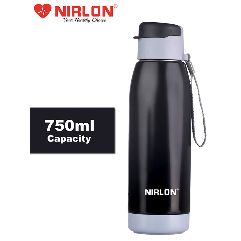 Buy Niora Water Bottle (Black) - 750 ML Bottle from Vaaree