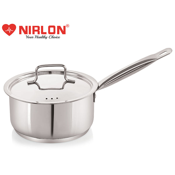 Buy Nirlon Steel Saucepan With Lid - 2800 ML/8 Inches Saucepan from Vaaree